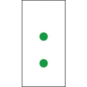 Schild Sonderzeichen Doppelpunkt | grün · weiß selbstklebend