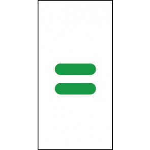 Schild Sonderzeichen gleich | grün · weiß