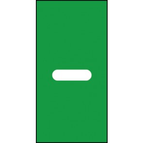 Aufkleber Sonderzeichen Bindestrich | weiß · grün