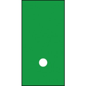 Magnetschild Sonderzeichen Punkt | weiß · grün