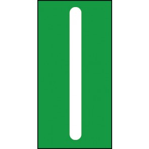 Schild Sonderzeichen Pipe | weiß · grün