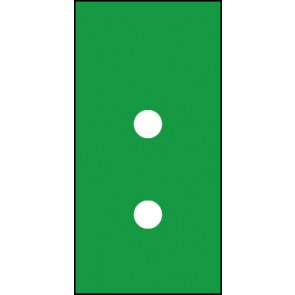 Aufkleber Sonderzeichen Doppelpunkt | weiß · grün