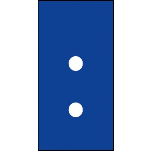 Sonderzeichen Doppelpunkt | weiß · blau · MAGNETSCHILD