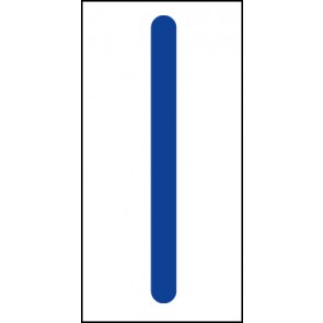 Schild Sonderzeichen Pipe | blau · weiß