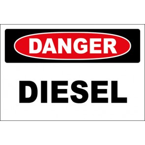 Hinweisschild Diesel · Danger · OSHA Arbeitsschutz
