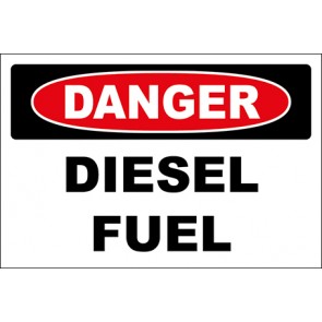 Hinweisschild Diesel Fuel · Danger