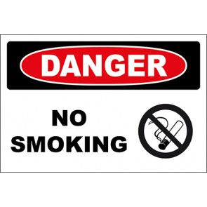 Hinweisschild No Smoking With Picture · Danger