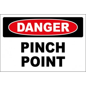 Aufkleber Pinch Point · Danger | stark haftend