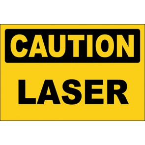 Hinweisschild Laser · Caution · OSHA Arbeitsschutz