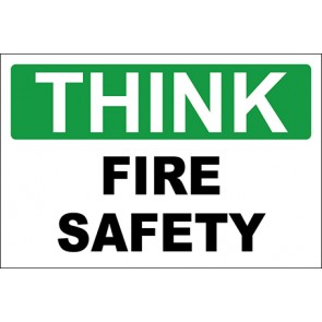 Hinweisschild Fire Safety · Safety First | selbstklebend