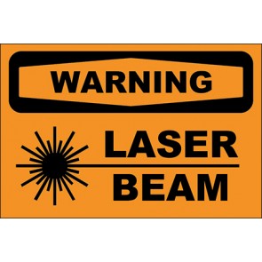 Hinweisschild Laser Beam · Warning