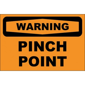 Aufkleber Pinch Point · Warning · OSHA Arbeitsschutz
