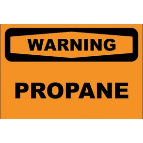 Hinweisschild Propane · Warning