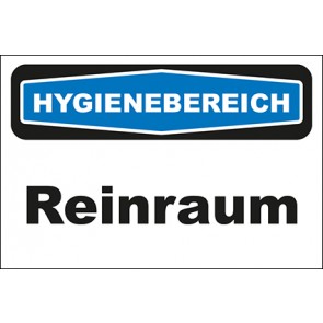 Hinweisschild Hygienebereich Reinraum · MAGNETSCHILD