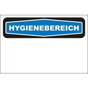 Hinweisschild Hygienebereich blanko · MAGNETSCHILD