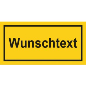 Warnhinweis Schild Elektrotechnik Wunschtext · mit Rahmen