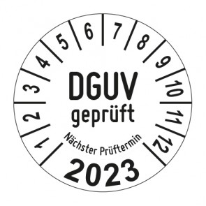 Jahresprüfplakette DGUV geprüft - Jahreszahl im Bogen_2