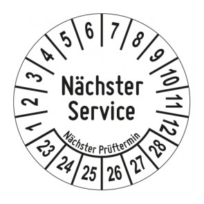 Mehrjahresprüfplakette Nächster Service - Jahre und Monate