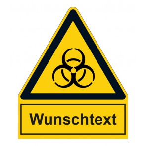Aufkleber Warnzeichen mit Anhang · Warnung vor Biogefährdung · ISO_7010_W009