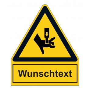 MAGNETSCHILD Warnzeichen mit Anhang · Warnung vor Quetschgefahr