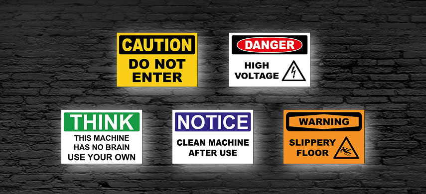O.S.H.A. Safety Signs